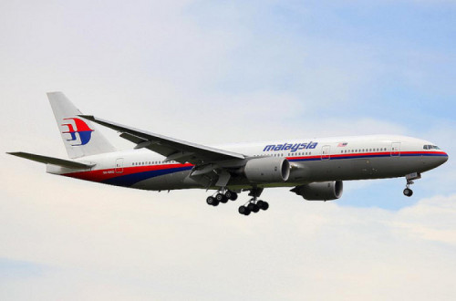 Um Boeing 777 da Malaysian. Foto de Auckland Photo News Rodger McCutcheon