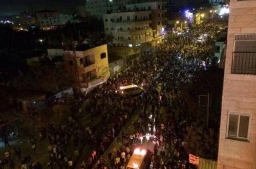 Manifestação foi considerada a maior em décadas na Cisjordânia