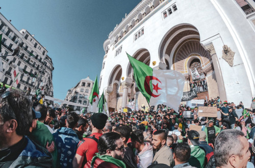 Manifestação na Argéloia em 2019.