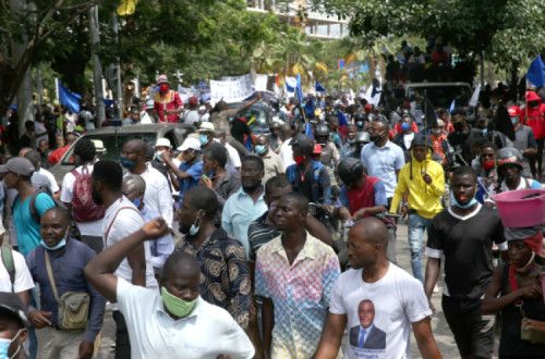 Manifestação pela legalização do PRA-JA em Luanda a 19 de dezembro de 2020 – foto de Ampre Rogério/Lusa