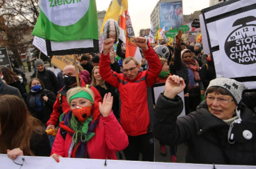 Marcha pela Justiça Climática em Katowice