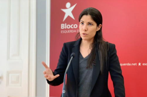 Mariana Mortágua na conferència de imprensa desta segunda-feira, 15 de junho de 2020