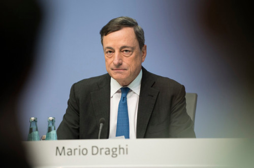 Mario Draghi anunciou a manutenção das taxas de juro zero até final do ano e o prolongamento do financiamento barato aos bancos – Foto ECB/flickr