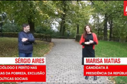 Marisa Matias e Sérgio Aires falam de justiça ambiental e de justiça social no Dia Internacional para a Erradicação da Pobreza