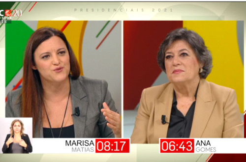 Debate de Marisa Matias e Ana Gomes na SIC Notícias