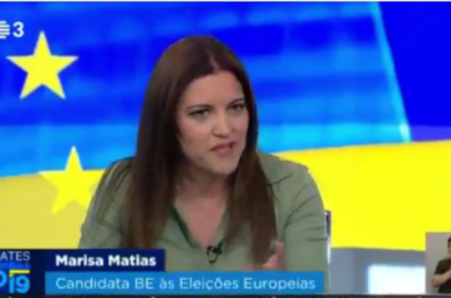 Marisa Matias no debate na RTP3