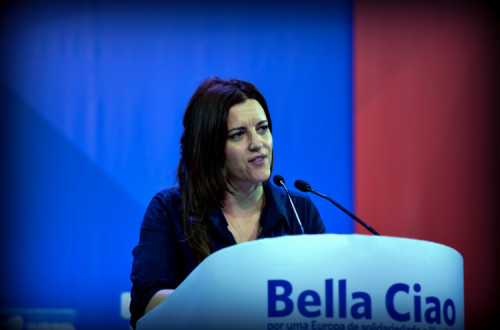 “A esquerda que integramos é a que vive bem com a diversidade" realçou Marisa Matias - Foto de Paulete Matos