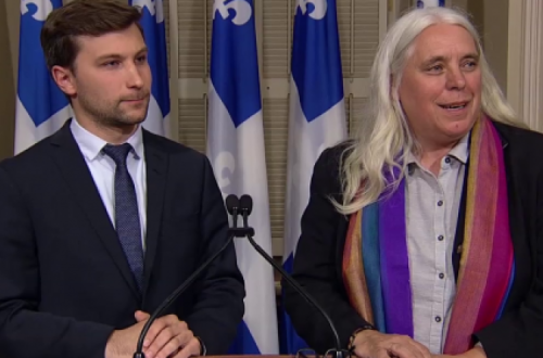 Gabriel Nadeau-Dubois e Manon Massé, do Québeq Solidaire. Fonte: Québeq Solidaire.