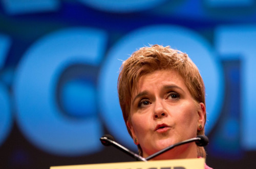 Primeira-ministra da Escócia, Nicola Sturgeon, por Robert Perry, EPA/Lusa