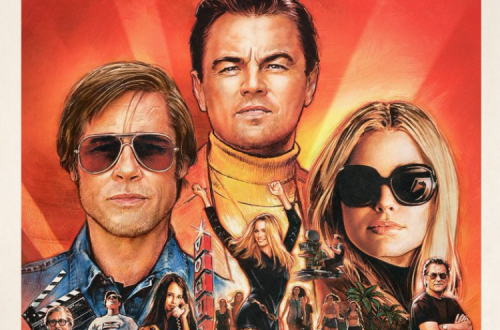 Pormenor do cartaz de Once upon a time in Hollywood de Quentin Tarantino.