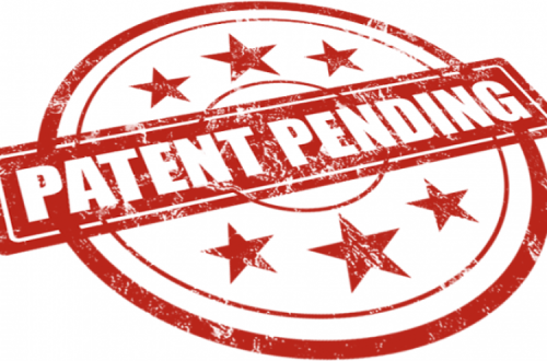 Sinal de patente pendente.