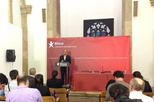 Pedro Filipe Soares, líder parlamentar do Bloco de Esquerda. Foto de Paulete Matos