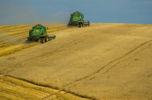 Máquinas agrícolas em Mrągowo, warmińsko-mazurskie, Polónia. Foto de Jahoo Closeua/Pexels.