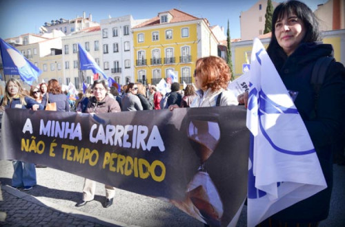 Manifestação de professores