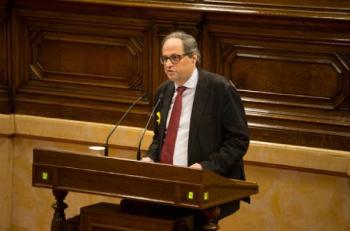 Quim Torra. Foto do Parlamento da Catalunha.