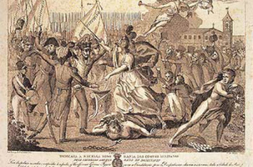 Ilustração sobre a Revolução Liberal.