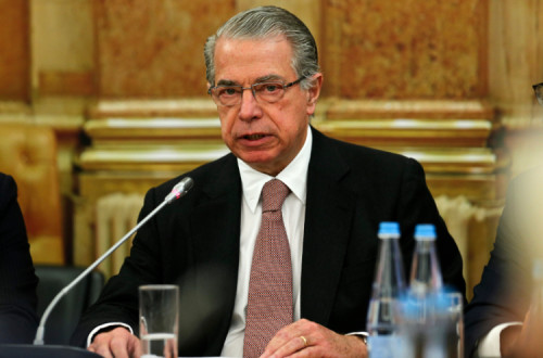 Ricardo Salgado na Comissão parlamentar de Inquérito ao BES, 9 de dezembro de 2014 – Foto de Miguel A. Lopes/Lusa