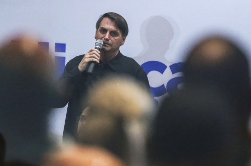 Jair Bolsonaro em ação do Aliança pelo Brasil em janeiro de 2020. Foto de José Cruz/Agencia Brasil.