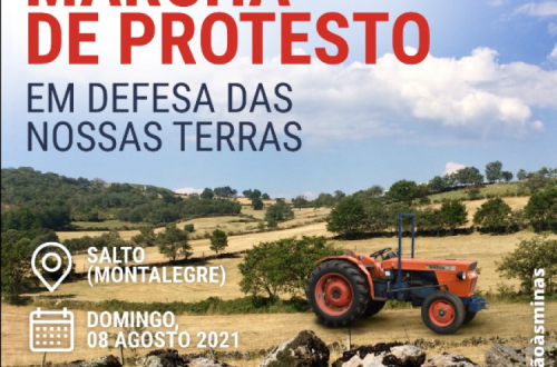 Cartaz da Marcha de Protesto em defesa de Montalegre. Foto do Facebook.