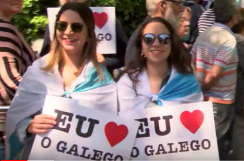 Pormenor de um dos vídeos da Nós Televisión.