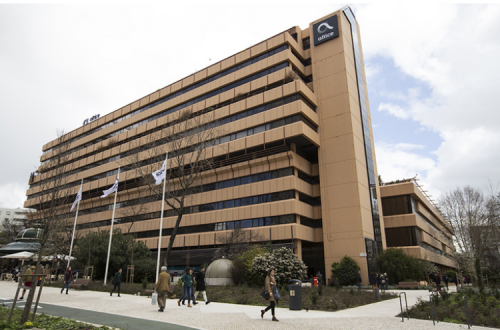 Edifício da Altice em Lisboa. Fotografia: Comissão de Trabalhadores da Meo.