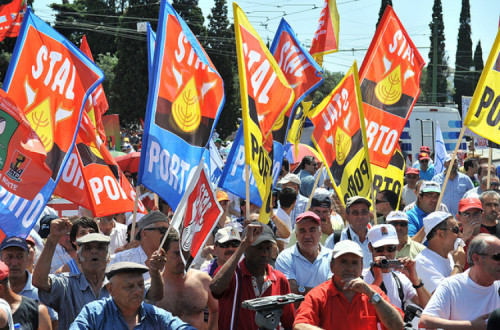 Manifestação do STAL. Foto de Paulete Matos
