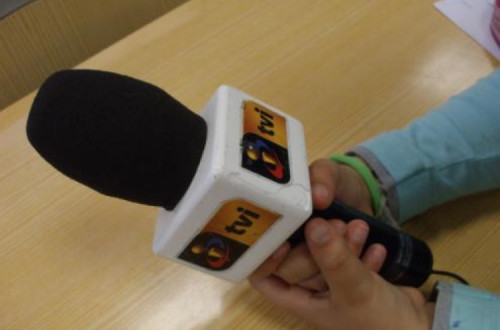 Microfone da TVI.