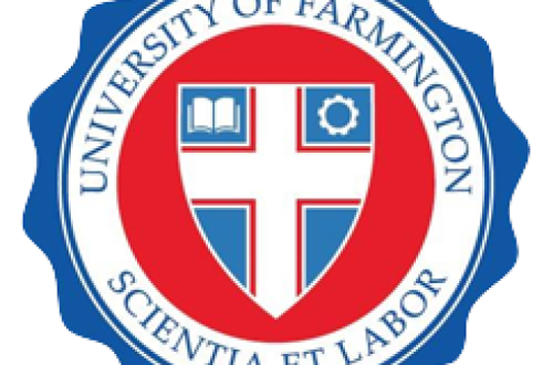 Logotipo da Universidade falsa criada pelos serviços de imigração norte-americanos.