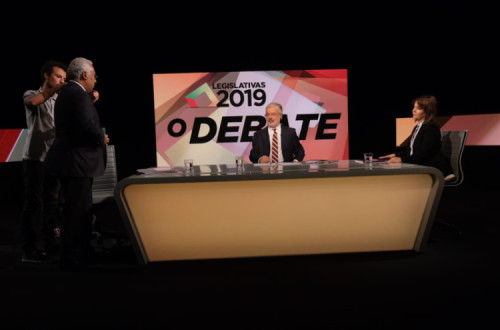 Debate entre António Costa e Catarina Martins, moderado por António José Teixeira - Foto Paula Nunes
