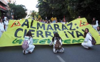 Manifestação pelo encerramento da central nuclear de Almaraz, 11 de junho de 2016 – Foto de Almerinda Bento