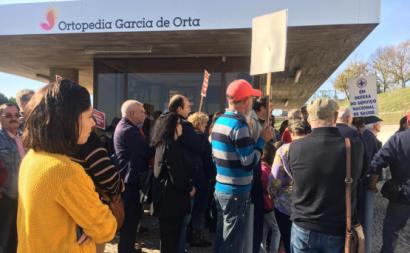 Protesto contra o encerramento temporário das urgências pediátricos do Garcia de Orta. Almada, outubro de 2019.