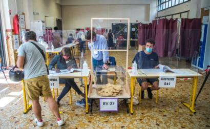Eleições regionais em França, primeira volta, 20 de junho de 2021 – Foto de Christophe Petit Tesson/Epa/Lusa