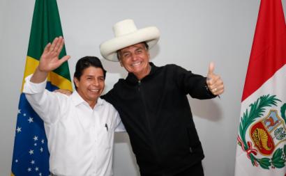 Castillo encontrou-se com Bolsonaro em Porto Velho na Rondônia, o que lhe valeu críticas à esquerda. Foto de Alan Santos/Agência Brasil.