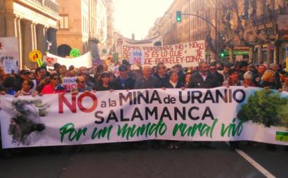 Manifestação deste sábado, em Salamanca, juntou cerca de 3 mil pessoas, do Estado espanhol e também de Portugal.Foto de Romão Ramos.