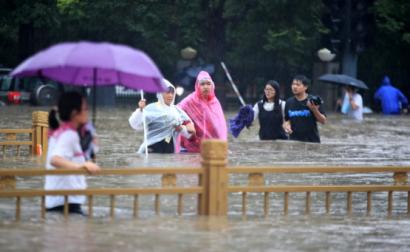 Inundações na cidade de Zhengzhou, China, 20 de julho de 2021 – Foto de Epa/Feature China