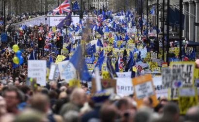 Marcha de Londres por um segundo referendo, 23 de março 2019 – Foto Neil Hall/Epa/Lusa