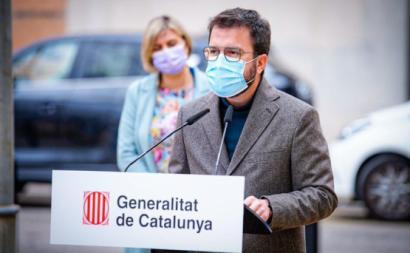  Pere Aragonès, dirigente da ERC, vice-presidente da Generalitat da Catalunha. Atualmente é o presidente da Generalitat em exercício, desde setembro de 2020, quando Quim Torra foi afastado devido à decisão do tribunal – foto do twitter da ERC 