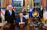 Netanyahu e Trump na Casa Branca