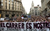 Protesto Indignados em Barcelona, foto de Marta Perez, EPA/Lusa
