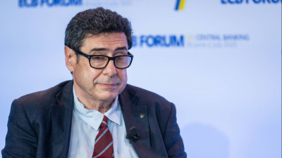 Philippe Aghion no Fórum do Banco Central Europeu em Sintra, julho de 2025