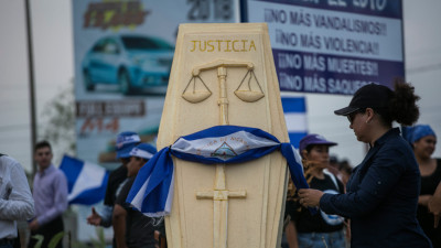 Protestos na Nicarágua, 8 de maio de 2018. 
