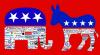 Os dois principais partidos dos EUA estão dependentes do dinheiro dos grandes capitalistas do seu país. Ilustração de  Butter My Parsnips/Flickr.