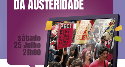 Em direto - Lições da Austeridade: Francisco Louçã, Mariana Mortágua e Mariana Esteves