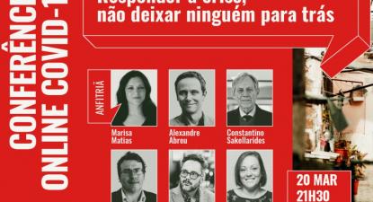 Conferência online Covid-19: Responder à crise, não deixar ninguém para trás
