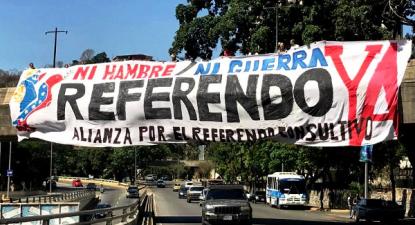 Na Venezuela, começou campanha pelo referendo consultivo