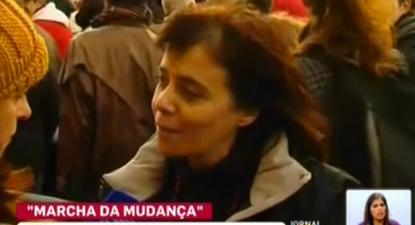 Podemos: Catarina Martins na "Marcha da Mudança