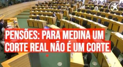 Gusmão confronta Medina com "corte definitivo das pensões