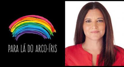 Marisa no podcast "Para Lá do Arco-Iris