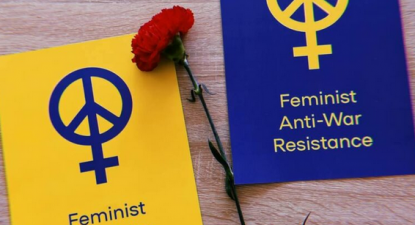 Imagem do grupo de Telegram do Movimento Feminista Anti-Guerra.