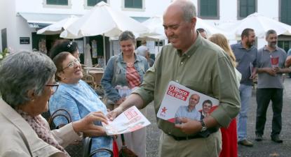 Roberto Almada em campanha. Foto Bloco/Madeira